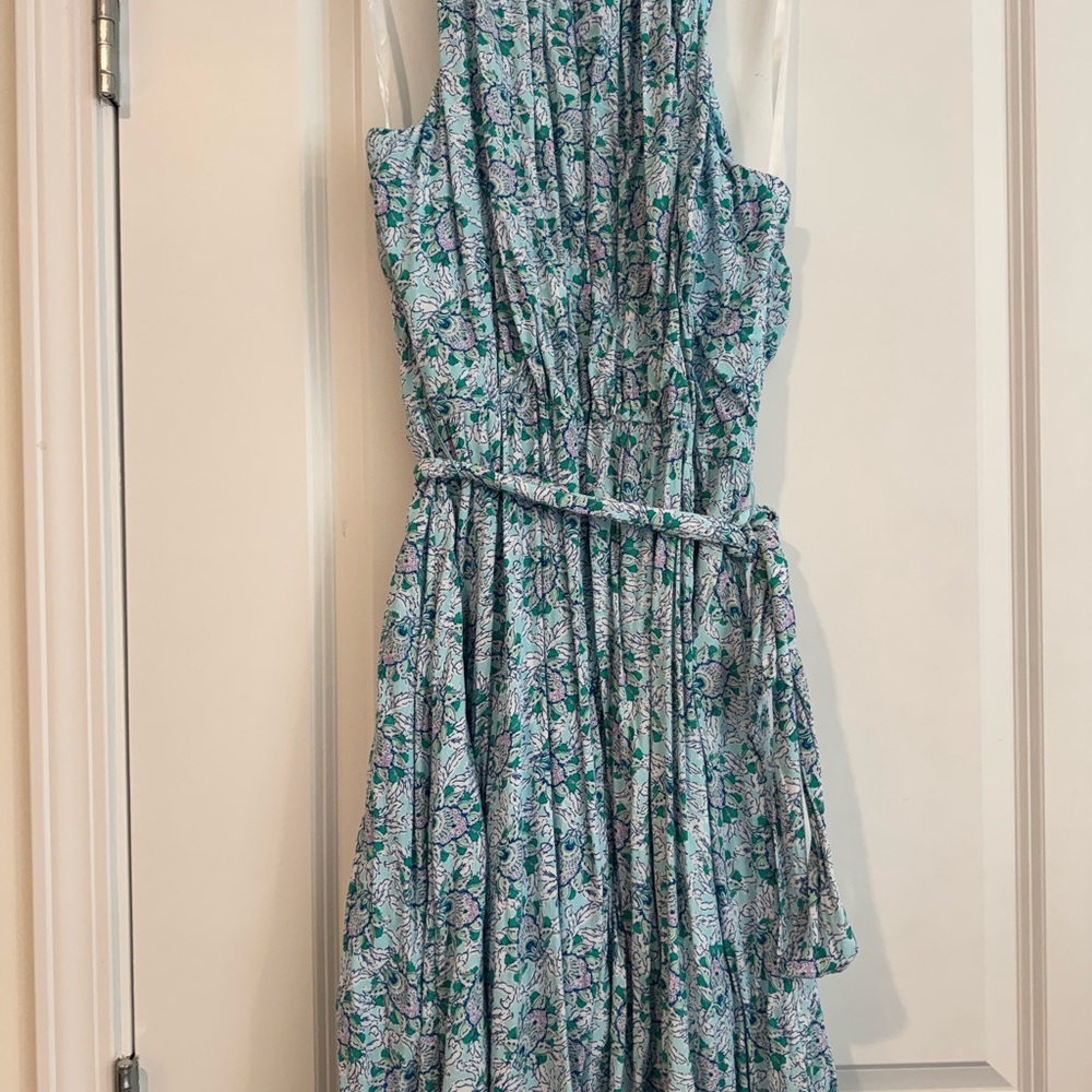 LOFT Halter Blue Floral Dress - Picture 5 of 7